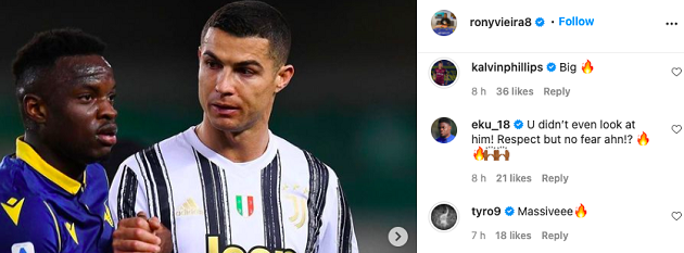 ‘MASSIVE’: LEEDS DUO REACT TO RONALDO VIEIRA’S SHOWDOWN WITH CRISTIANO RONALDO - Bóng Đá