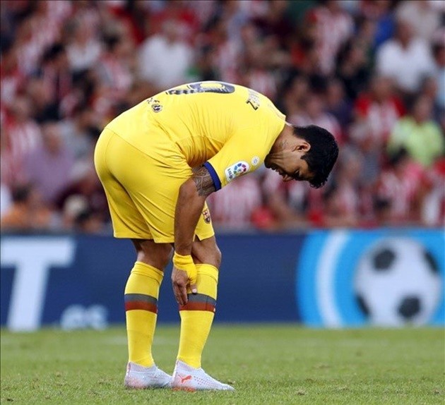 Barcelona's Luis Suarez Exits vs. Athletic Bilbao with Apparent Calf Injury - Bóng Đá