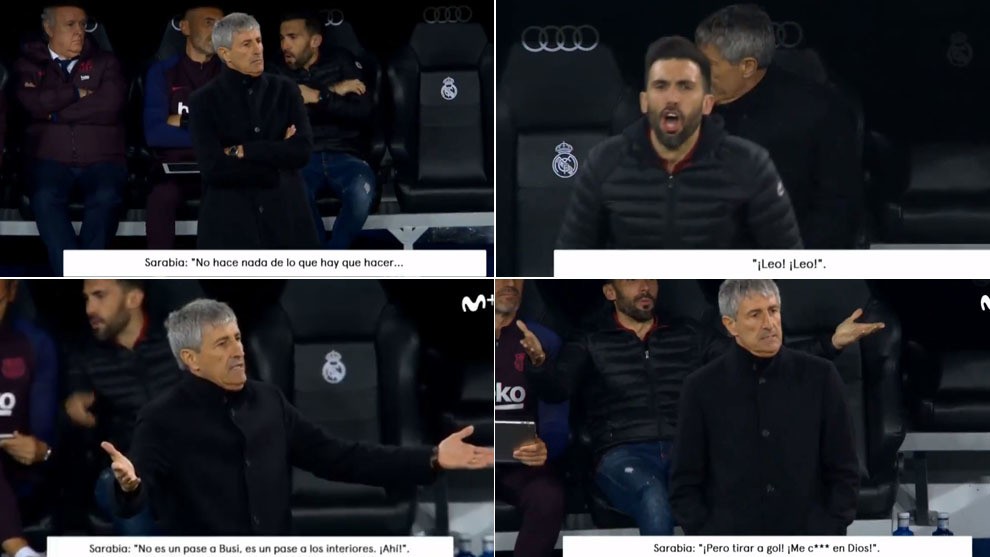 Setien's assistant caught slamming Barcelona players during Clasico - Bóng Đá