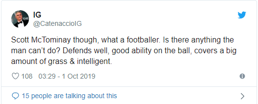 Man United fans react to Scott McTominay’s display vs Arsenal - Bóng Đá