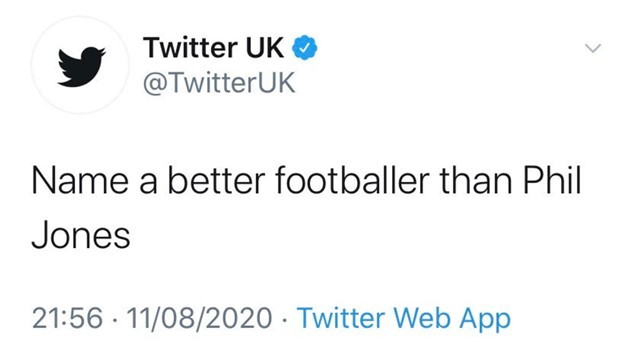 Manchester United receive apology from Twitter following tweet mocking Phil Jones - Bóng Đá