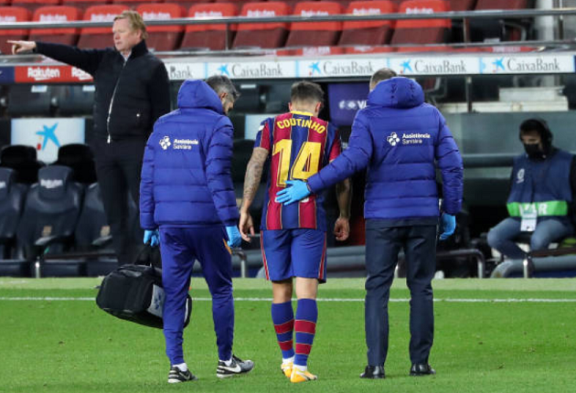 Coutinho suffers injury setback and 3 other latest big stories at Barca you might've missed - Bóng Đá