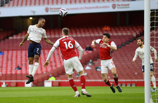 TRỰC TIẾP Arsenal 0 - 1 Man City: Sterling đánh đầu mở tỷ số - Bóng Đá