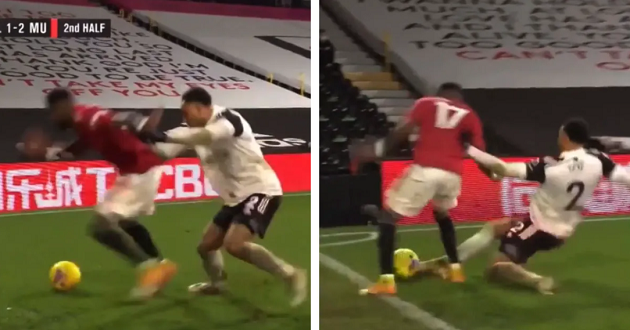 Warrior: Fred goes the extra mile to win back possession despite being fouled repeatedly by Fulham players - Bóng Đá