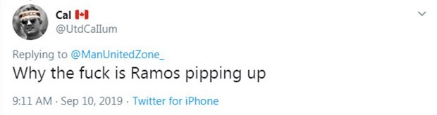 Ramos nhận loạt chỉ trích từ CĐV Man Utd vì lỡ lời - Bóng Đá