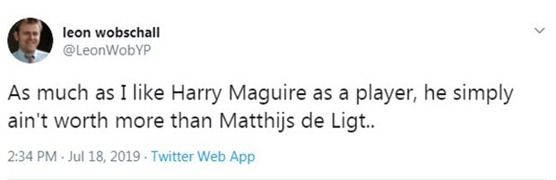 CĐV Man Utd tức điên vì De Ligt rẻ hơn Maguire - Bóng Đá