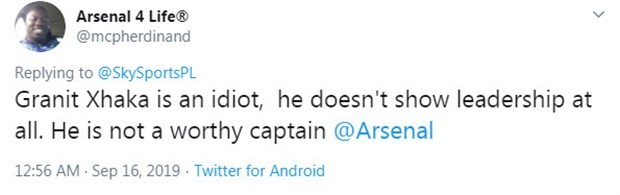 Sao Arsenal nhận 