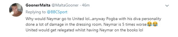 Pogba - Neymar đổi chỗ, CĐV Man Utd phản ứng thế nào? - Bóng Đá