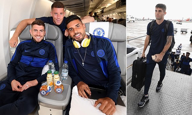 Ảnh Chelsea hành quân đi đấu Siêu cúp - Bóng Đá