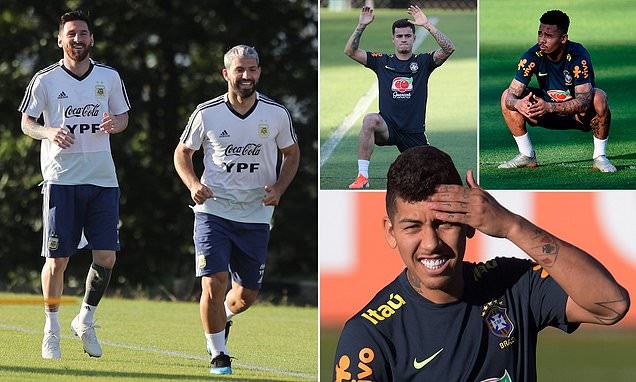Ảnh tập Brazil + Argentina - Bóng Đá