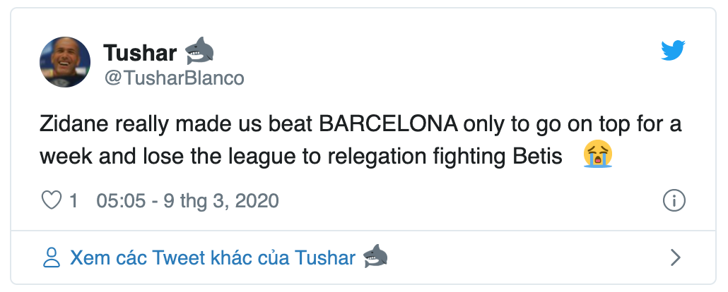 “Stupid and clueless”: These Real Madrid fans turn against Zidane after loss to Real Betis - Bóng Đá