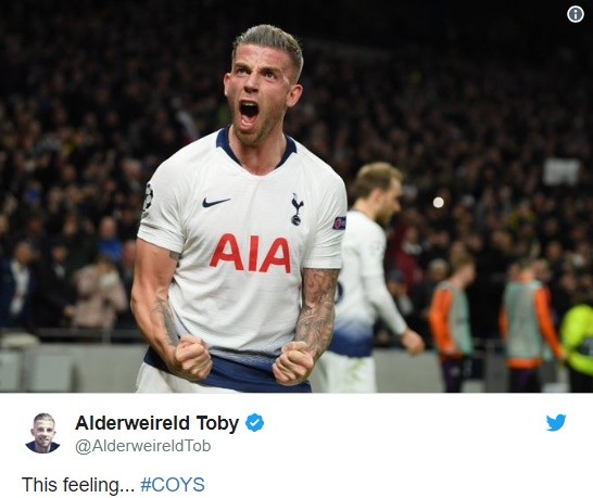 Alderweireld đăng twitter - Bóng Đá