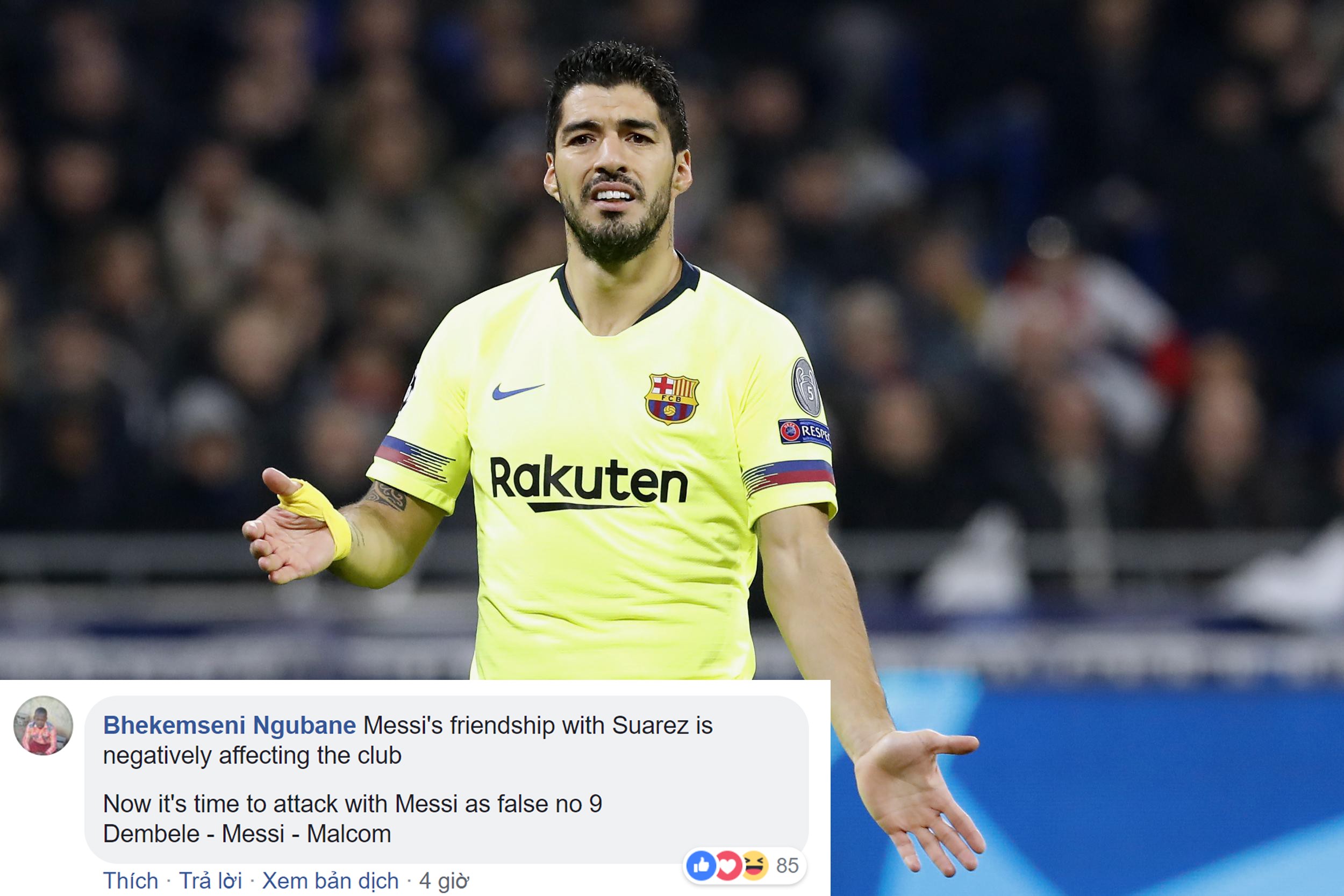 Suarez đá kém, NHM quay sang trách Messi - Bóng Đá