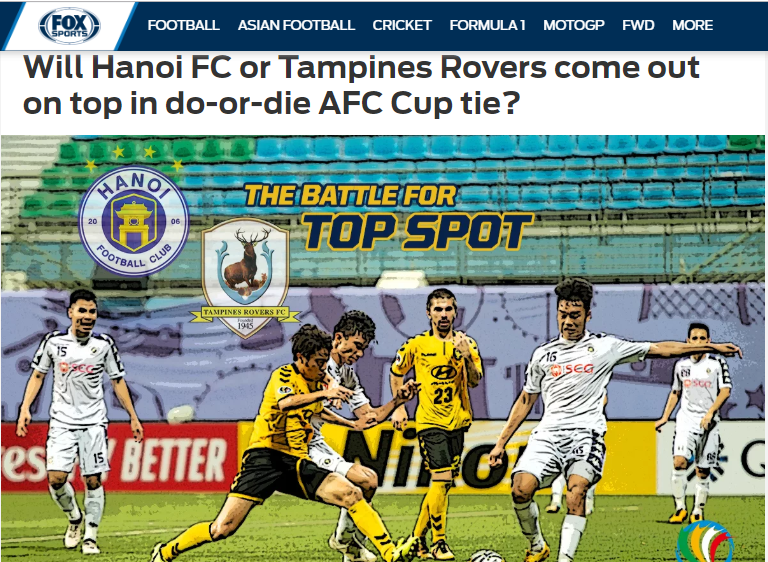 Báo châu Á: Hà Nội vs Tampines Rovers, cuộc chiến 1 mất 1 còn - Bóng Đá