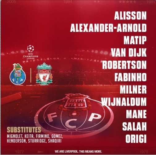 TRỰC TIẾP Porto vs Liverpool: Đội hình dự kiến - Bóng Đá