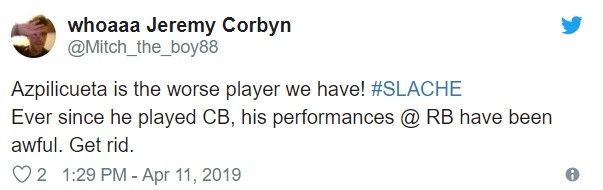 Fan Chelsea chê Azpilicueta - Bóng Đá