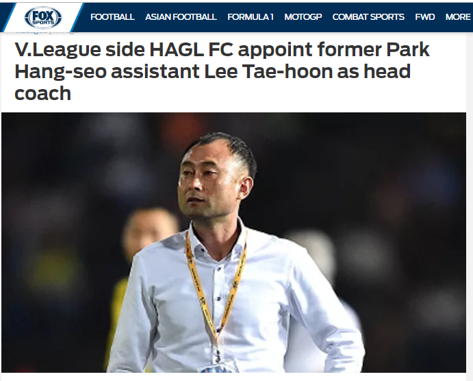 HAGL thay tướng, báo châu Á nói gì? - Bóng Đá
