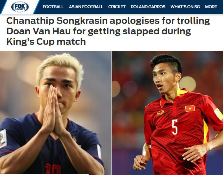 Báo châu Á: Troll Văn Hậu bất thành, Chanathip đã dừng lại đúng lúc - Bóng Đá