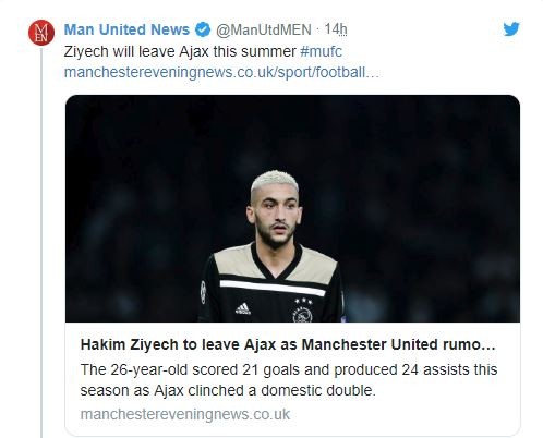 Fan MU muốn Hakim Ziyech - Bóng Đá