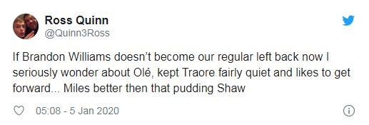 United fans praise Brandon Williams' performance - Bóng Đá
