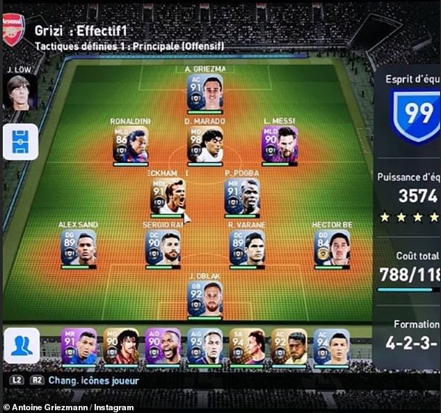 Griezmann để lộ đội hình trong mơ, màu áo ưa thích là Arsenal - Bóng Đá