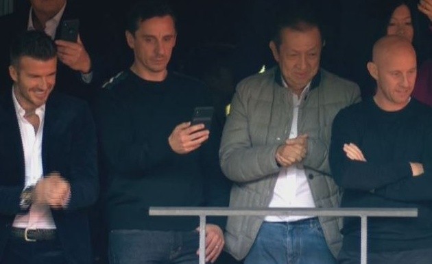 Ảnh: Thế hệ 92 huyền thoại Man Utd đi xem 