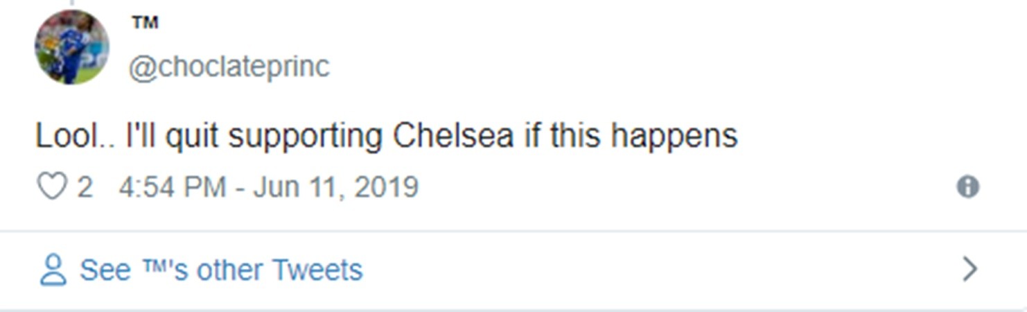 CĐV Chelsea tức giận: 