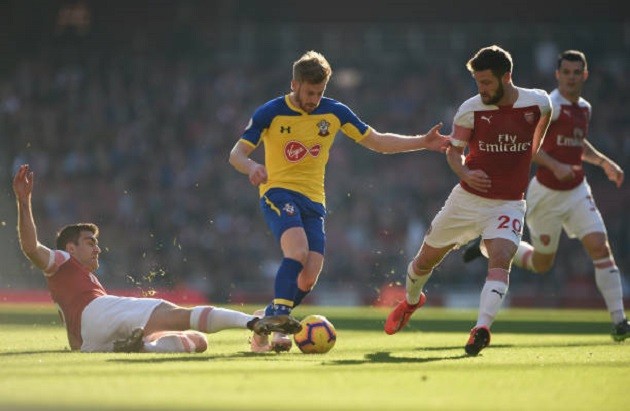 TRỰC TIẾP Arsenal 2-0 Southampton: Ozil, Aubameyang cùng vào sân  (H2) - Bóng Đá