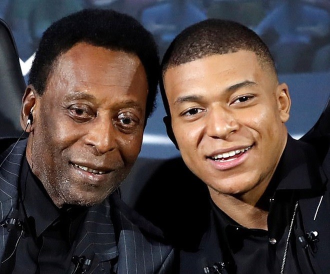 Pele gặp Kylian Mbappe tại sự kiện đồng hồ Thụy Sĩ - Bóng Đá