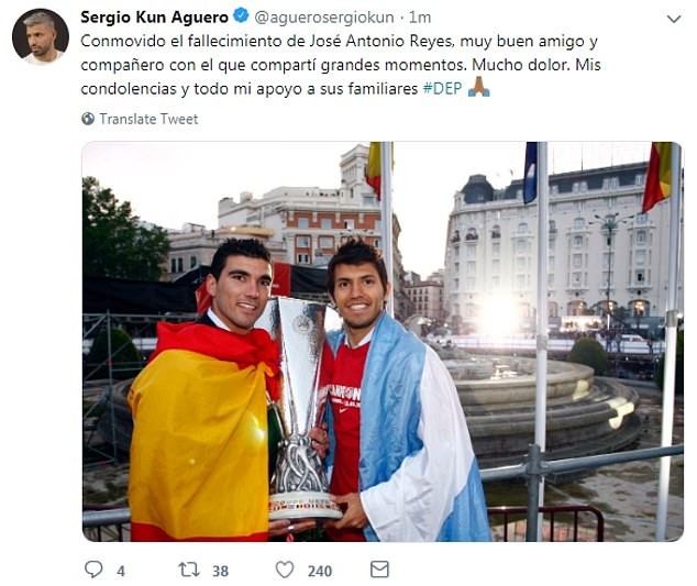 Cả thế giới tiếc thương sự ra đi đột ngột của Antonio Reyes - Bóng Đá