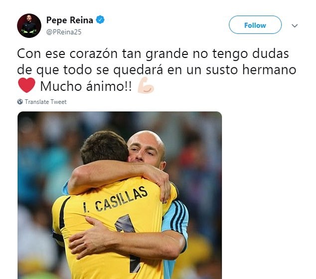 Casillas nhập viện, rất nhiều lời chúc tốt đẹp được gửi tới anh - Bóng Đá