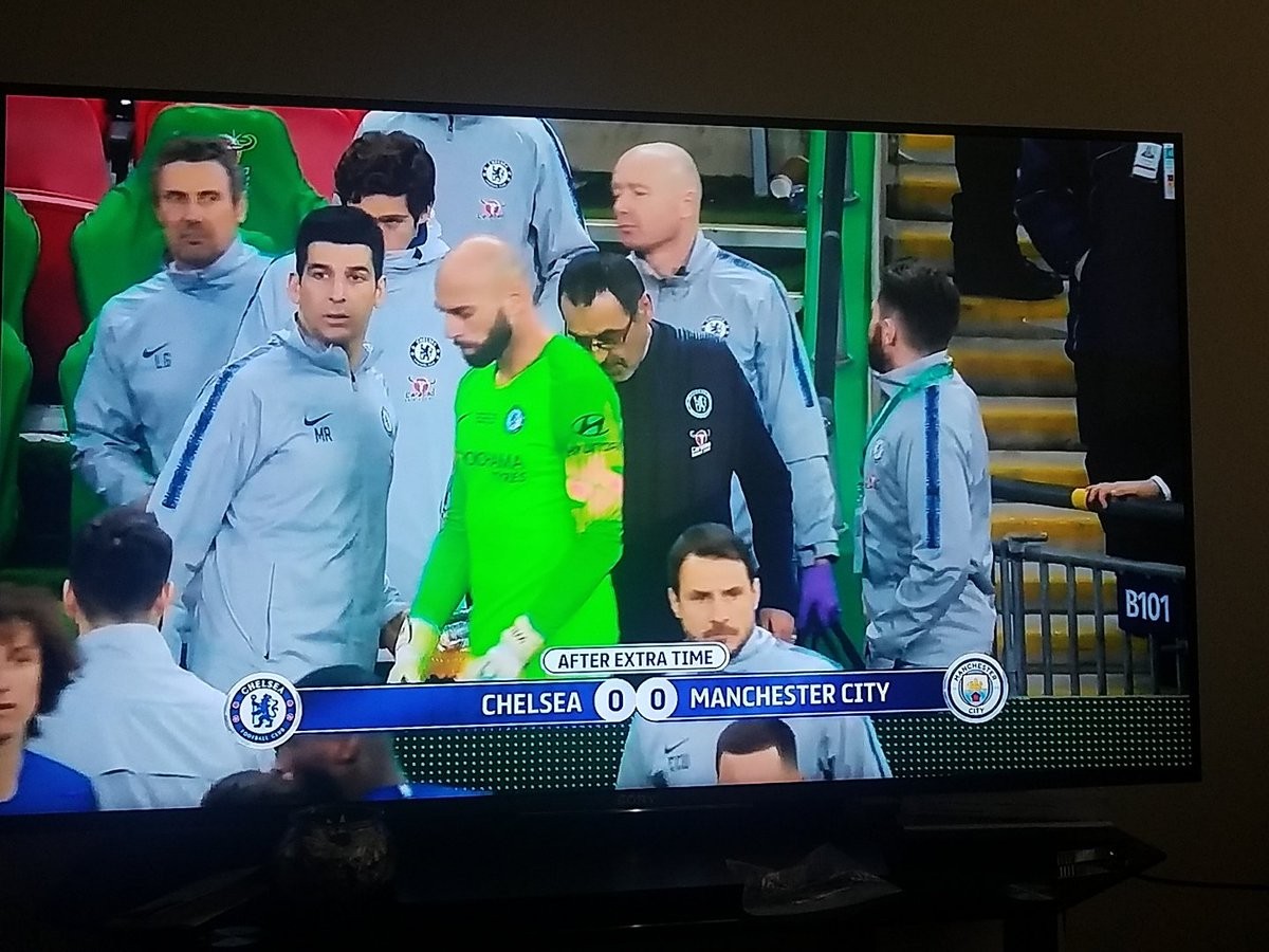 ảnh Kepa từ chối thay người - Bóng Đá