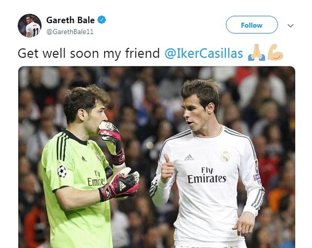Casillas nhập viện, rất nhiều lời chúc tốt đẹp được gửi tới anh - Bóng Đá