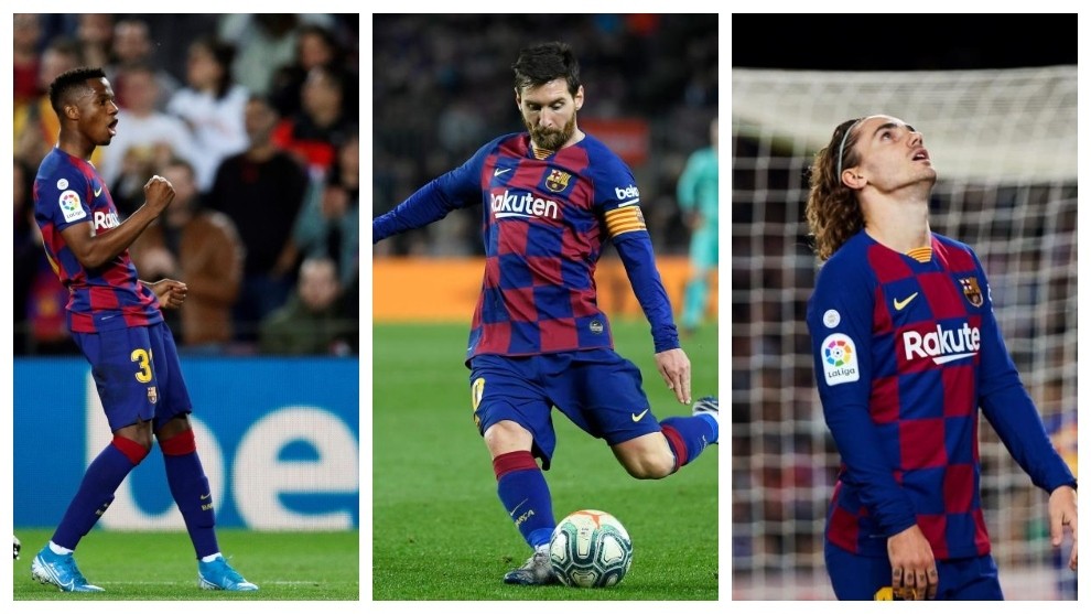 Messi links up with Ansu Fati and forgets Griezmann - Bóng Đá