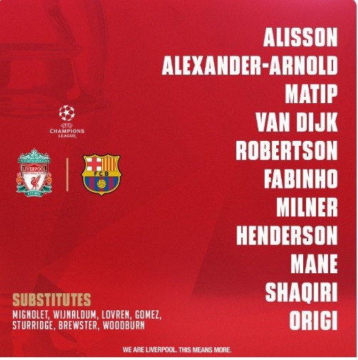 TRỰC TIẾP Liverpool vs Barcelona: Đội hình dự kiến - Bóng Đá