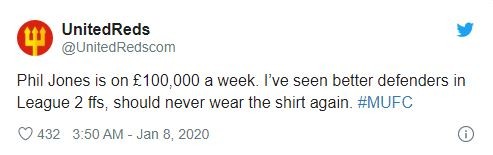 Manchester United fans berate Phil Jones for performance vs Manchester City - Bóng Đá