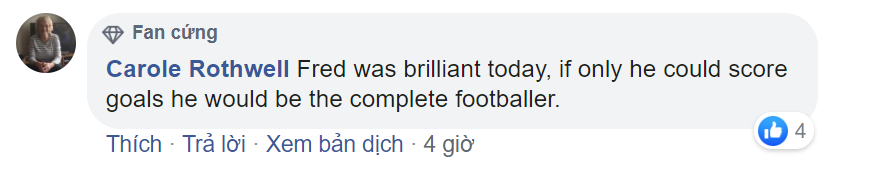 Fan MU khen fred - Bóng Đá