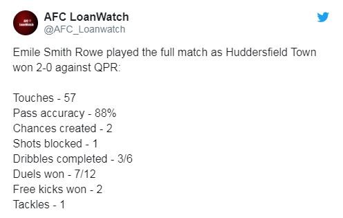 'Different class' - Huddersfield fans rave over Arsenal loanee Emile Smith Rowe performances - Bóng Đá