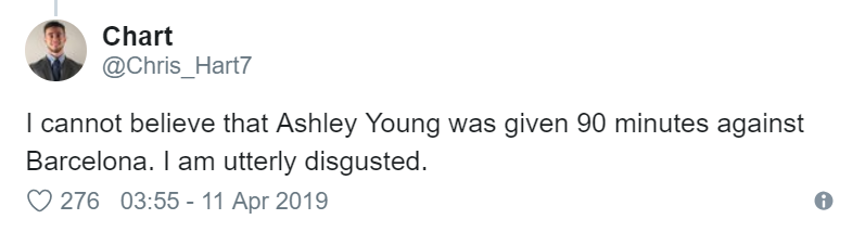 “I hope Ashley Young never plays for us again”: Some Man Utd fans tear into star after 1-0 loss to Barcelona + Player Ratings - Bóng Đá