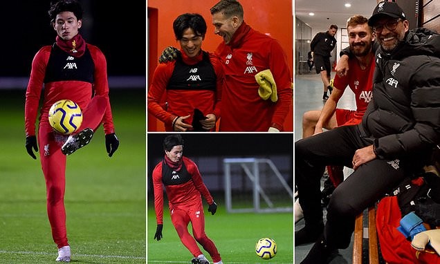 Ảnh Minamino tập luyện - Bóng Đá