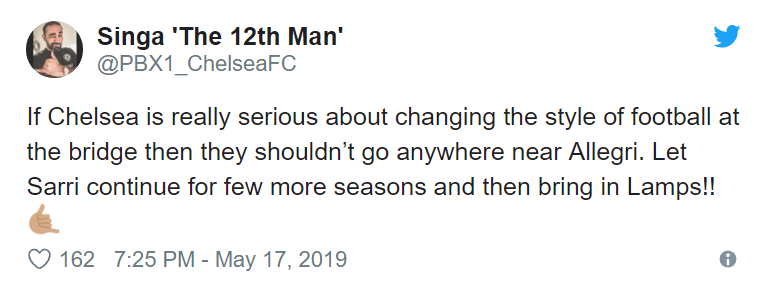 “Please don’t Roman” – Chelsea supporters don’t want Allegri - Bóng Đá