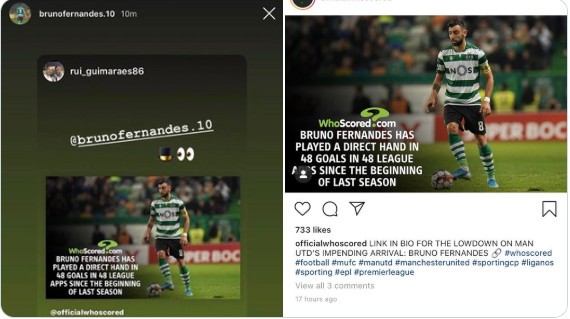 Chia sẻ trên trang cá nhân, Fernandes muốn đến Man Utd lắm rồi - Bóng Đá