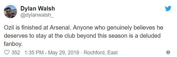 Fan Arsenal đòi sút Ozil - Bóng Đá