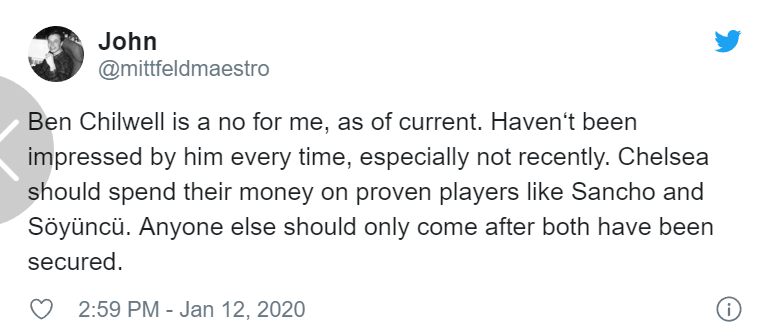 'Overrated!' These Chelsea fans deliver Ben Chilwell transfer verdict after Leicester's poor run - Bóng Đá