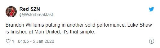 United fans praise Brandon Williams' performance - Bóng Đá