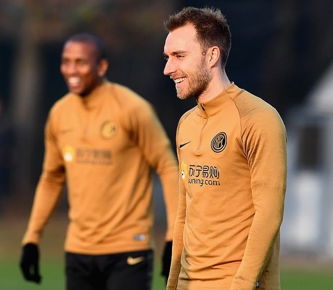 Ảnh tập của Eriksen tại Inter Milan - Bóng Đá