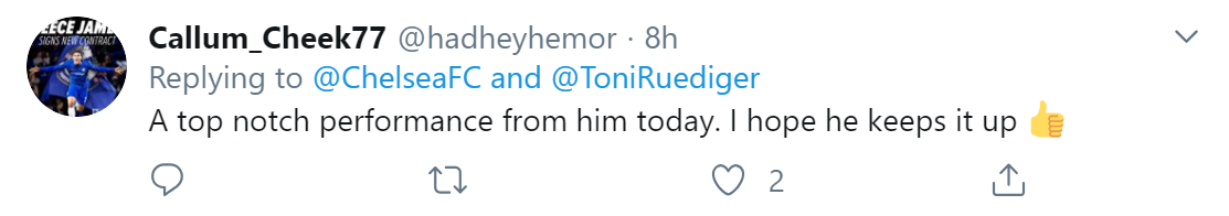 Fan Chelsea tán dương Rudiger - Bóng Đá