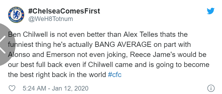 'Overrated!' These Chelsea fans deliver Ben Chilwell transfer verdict after Leicester's poor run - Bóng Đá