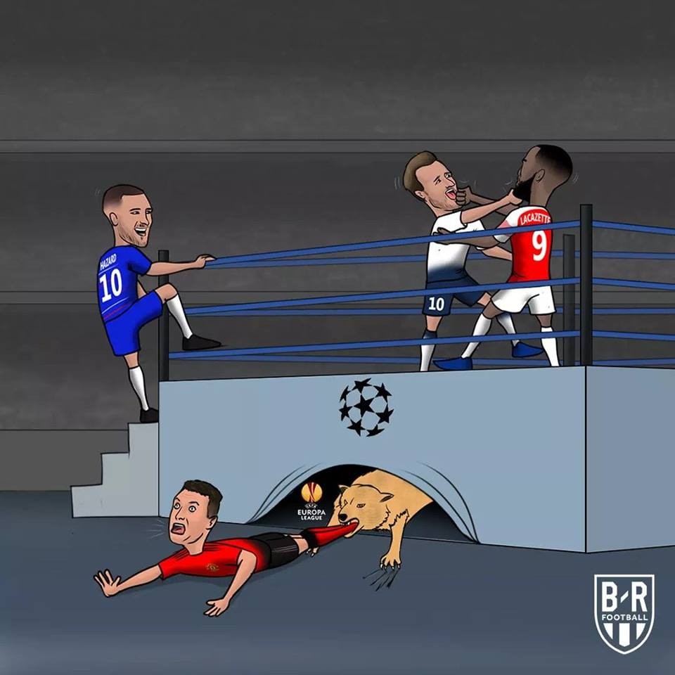 Biếm họa: Arsenal ngã, 3 kẻ vui; M.U đón ác mộng - Bóng Đá