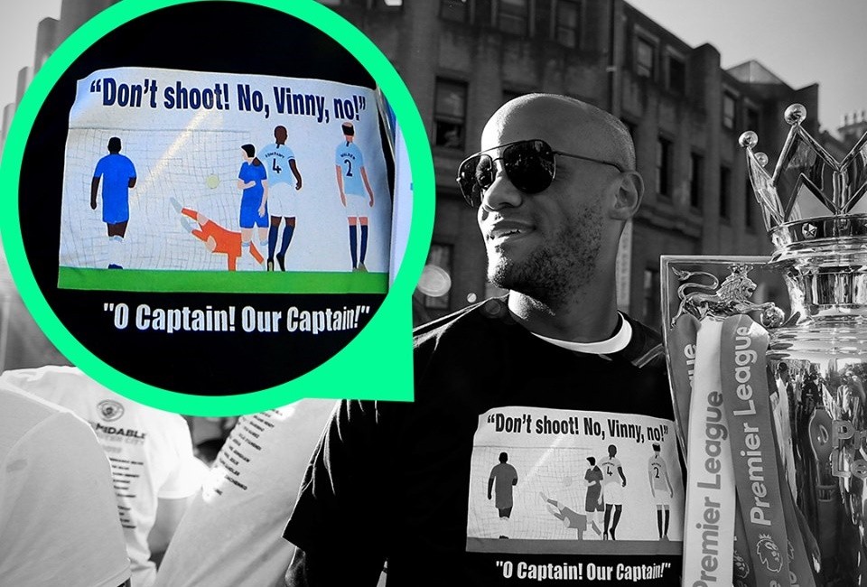 Diễu hành ăn mừng cùng Man City, thủ quân Kompany làm điều gây sốc! - Bóng Đá